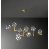 Perenz 8516 OB Pyrex Lampadario da soffitto 9 luci G9 Ottone Brunito