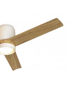 Mantra 9479 Ceramica - Ventilatore da soffitto LED 3 pale bianco ceramica-legno 2