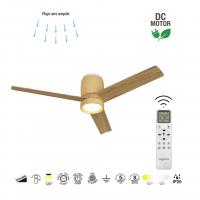 Mantra 9480 Ceramica - LED Ceiling Fan 3 Blades Beige-Wood