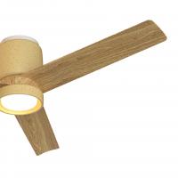 Mantra 9480 Ceramica - Ventilatore da soffitto LED 3 pale beige - legno