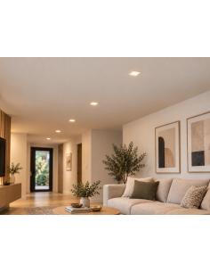Mantra C0195 Saona 12W 3000K LED Recessed Spotlight White 14,5x14,5cm 2
