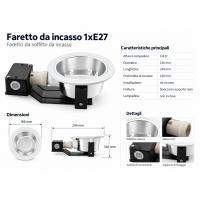 EGLO 87997 ZANO Recessed spotlight for interiors 1xE27 Chrome