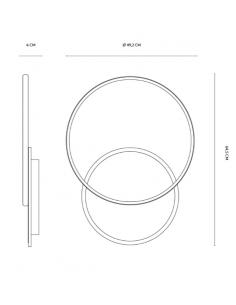 Vivida International LMS10.20.BI ECLIPSE2 Lampada da parete LED Bianco 2