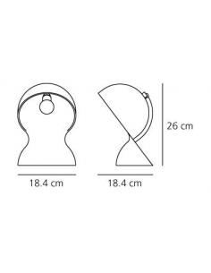 Artemide 1466000A Lampada da Tavolo Dalù Bianco 2