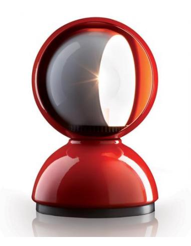 Artemide 0028030A Lampada da Tavolo Eclisse Rosso