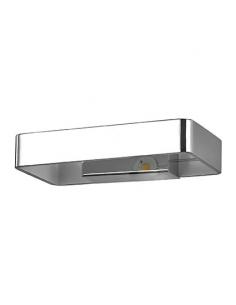 Ideal Lux 115207 Zed AP1 Wall Lamp Square Chrome