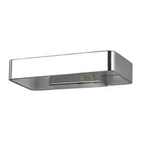 Ideal Lux 115207 Zed AP1 Lampada da Parete Quadrato Cromo