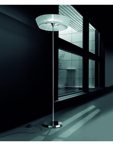 Sillux PI 3/241A Parigi Lampada da terra Paralume nero