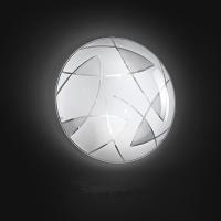 CEILING LIGHT METAL C/ DECORATED GLASS