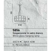 SOSPENSIONE IN VETRO BIANCO