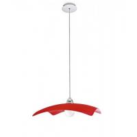 SUSPENSION GLASS RED 40x40cm