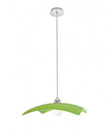 SOSPENSIONE IN VETRO BIANCO 40x40cm