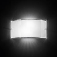 Wall SCONCE IN WHITE GLASS 33x17cm