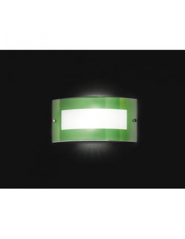 APPLIQUE GREEN GLASS 33x17cm