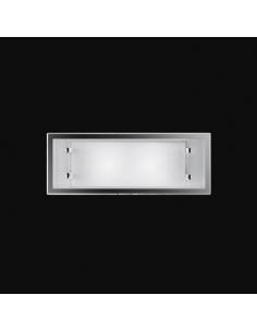 Wall SCONCE with WHITE GLASS 40x15cm