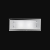 Wall SCONCE with WHITE GLASS 40x15cm