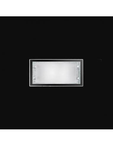 Wall SCONCE with WHITE GLASS 30x15cm