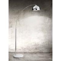 FLOOR LAMP IN METAL POLISHED CHROME WITH MARBLE BASE