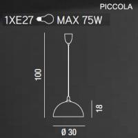 SUSPENSION, METAL-POLISHED CHROME