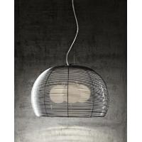 SUSPENSION IN METAL POLISHED CHROME ø40CM