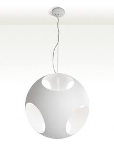 SUSPENSION BALL PAINTED METAL COLOR, WHITE