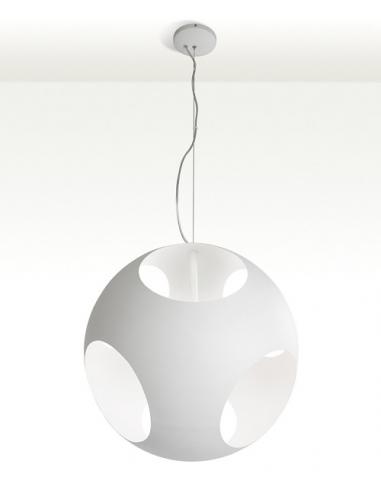 SUSPENSION BALL PAINTED METAL COLOR, WHITE