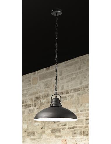 SUSPENSION IN PAINTED METAL COLOUR BLACK ANTIQUE
