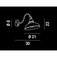 APPLIQUE IN PAINTED METAL COLOUR BLACK ANTIQUE