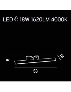 APPLIQUE IN PAINTED METAL COLOUR WHITE L53cm 2