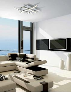 Mantra 4984 Nur Lampada da Soffitto Led Cromo/Argento