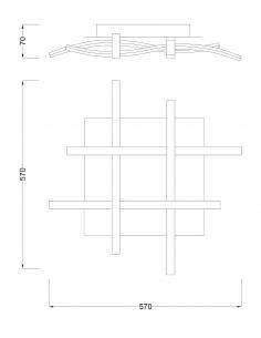 Mantra 4984 Nur Lampada da Soffitto Led Cromo/Argento 2