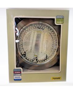 [LOT 16PZ] Robur - Spot collection single round steel 2x14W