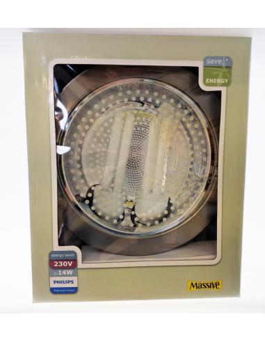 [LOT 16PZ] Robur - Spot collection single round steel 2x14W