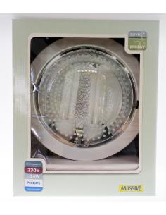 [LOT 13PZ] Robur - Spot, recessed, single round stainless steel white 2x14W