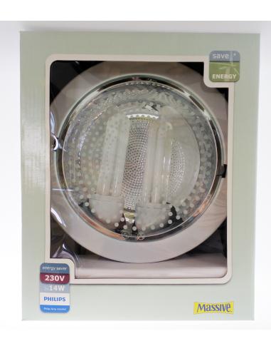 [LOT 13PZ] Robur - Spot, recessed, single round stainless steel white 2x14W