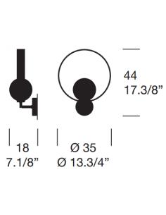 GIUKO' 1 WALL/CEILING CHROME 2