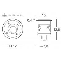FARO RECESSED IN ALUMINUM AND STAINLESS STEEL