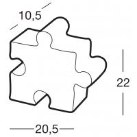 PUZZLE LAMPADA DA TAVOLO BIANCA/TRASPARENTE