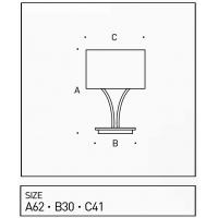 COLUMBUS TABLE E27 15W CHROME