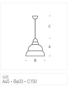 MOKAMBO 33 cm E27 aluminium 2