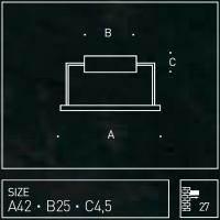 CONGO wall T4 10W 2700K CHROME