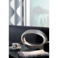 BERIO - Lampada tavolo - Metallo ovale alluminio spazzolato