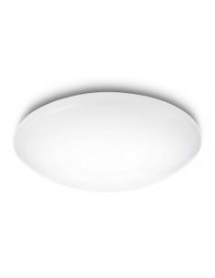 Suede - Lampada da soffitto LED tonda bianca media 38cm 24W 2