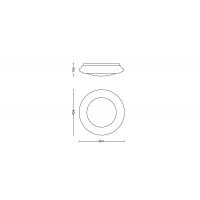 Cinnabar - 2700K lampada da parete e/o soffitto bianca 1x22W