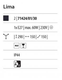 Lima - Suspension lantern black 2