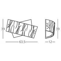 AGNES Ceiling light with a white middle