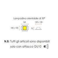 0021 Faretto spot ad incasso basico