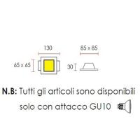 0021 Faretto spot ad incasso basico