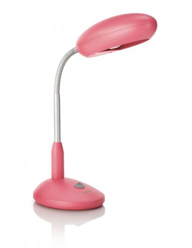 DeskLight table Lamp in synthetic material in fuchsia and metal 35cm