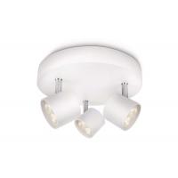Star - LM Lampada da soffitto 3 spot LED alluminio bianco
